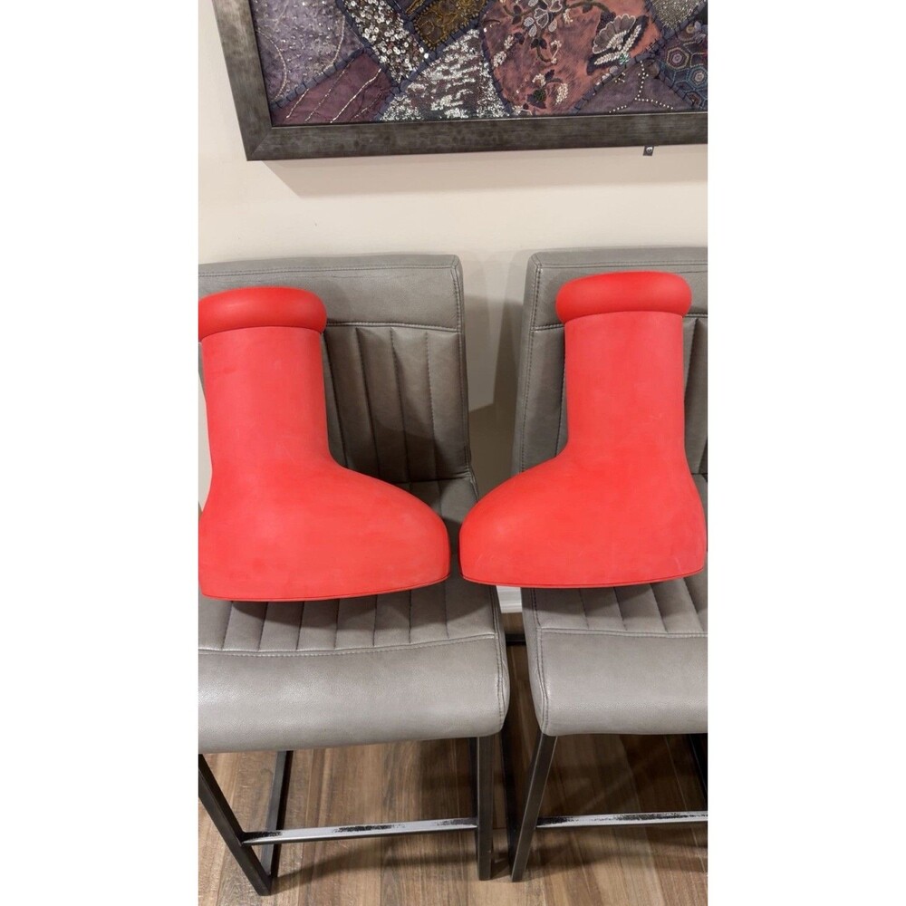 MSCHF Big Red Boots BRB09 Size 10 Red Astro Boy Boots Authentic COA No Box